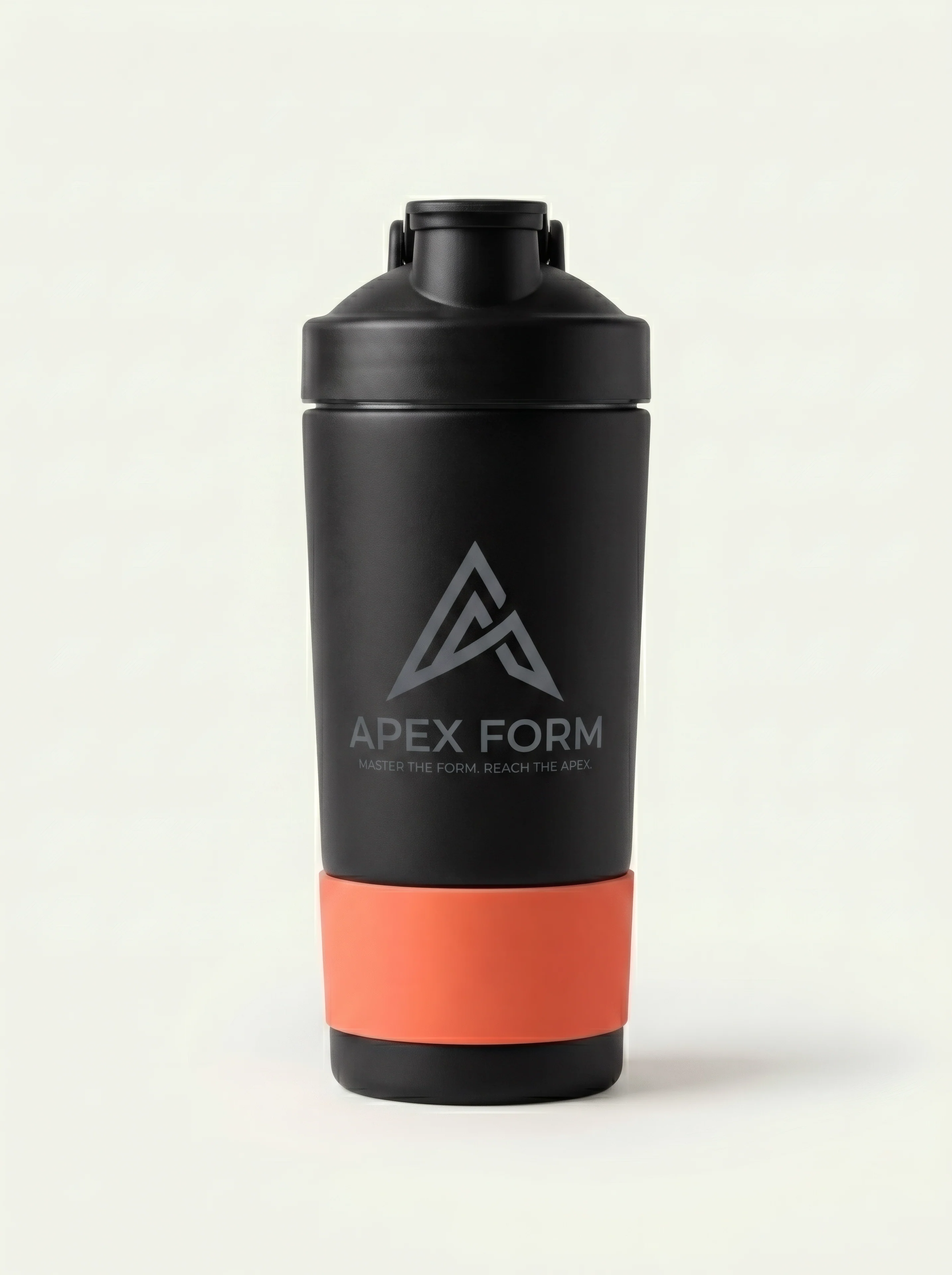 Black Apex Form shaker with an orange base