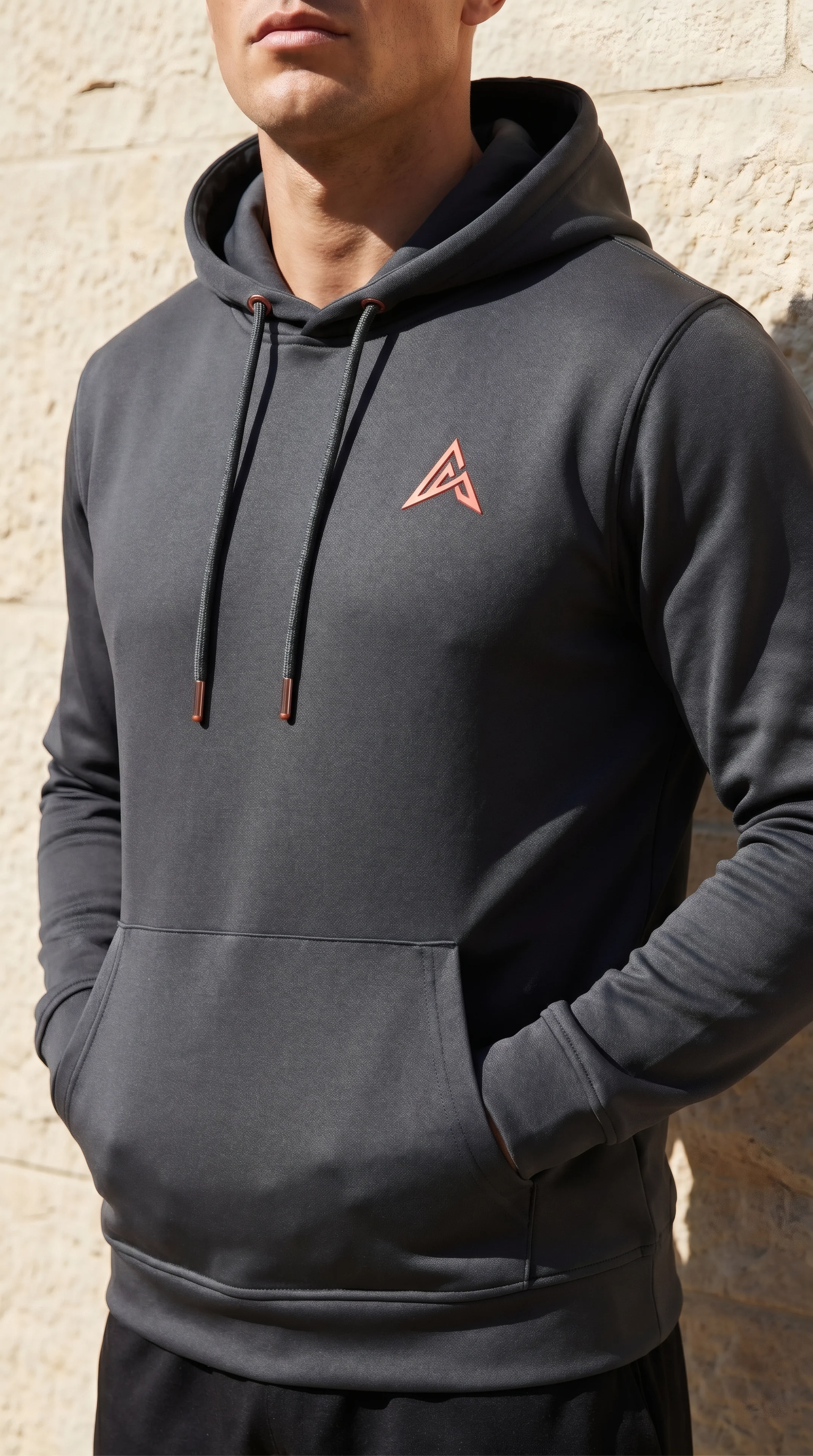 Grey Apex Form hoodie, front