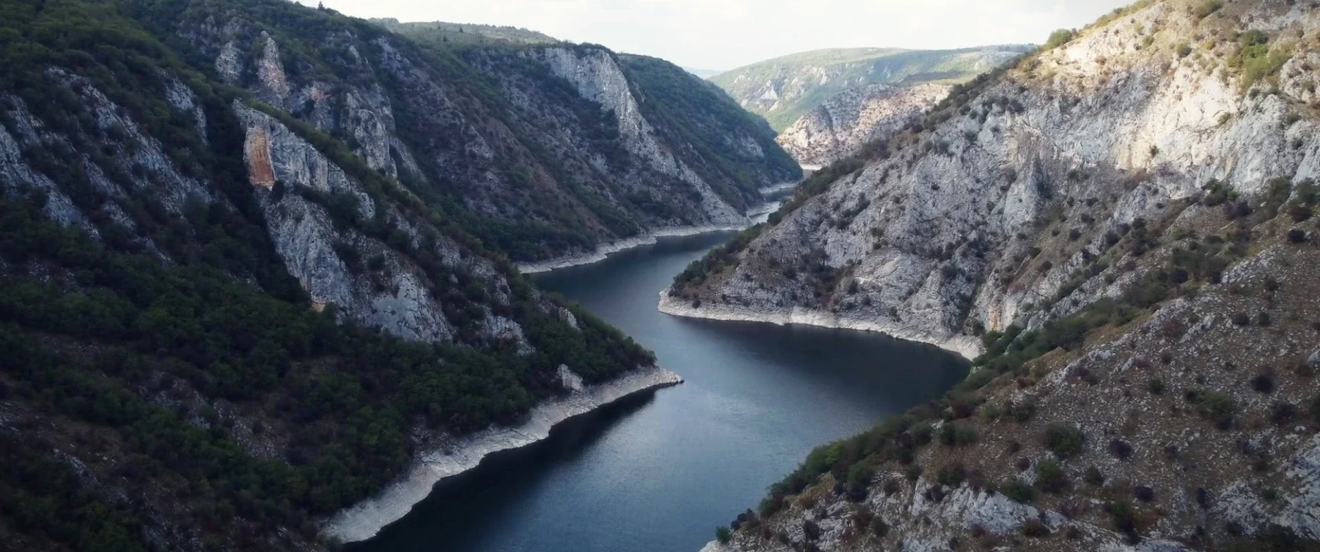 The same canyon after colour grading